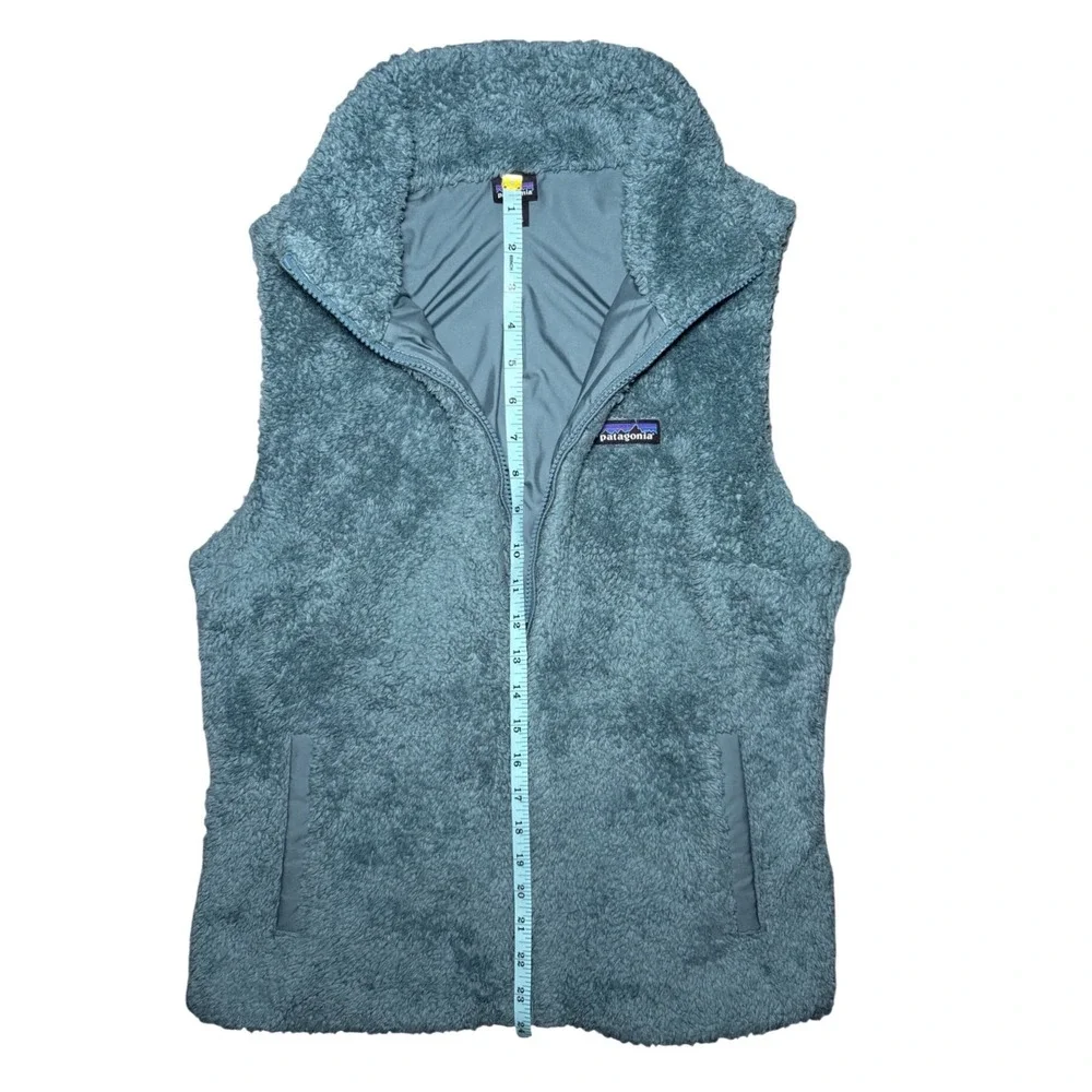 Patagonia Los Gatos Fleece Full Zip Vest Women Large Teal Blue - Picture 6 of 7